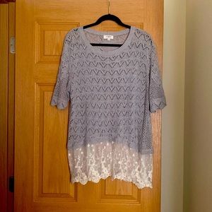 Umgee crochet open back top